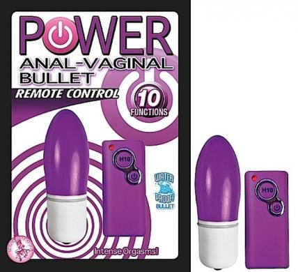 Power Anal Vaginal Bullet Purple - Click Image to Close