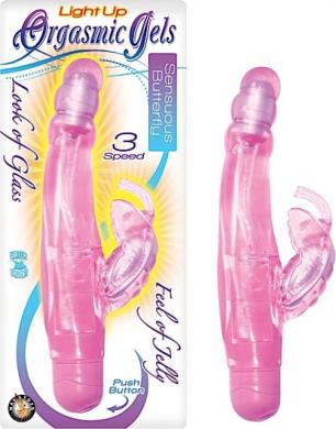 Orgasmic Gels Light Up Rabbit Pink - Click Image to Close