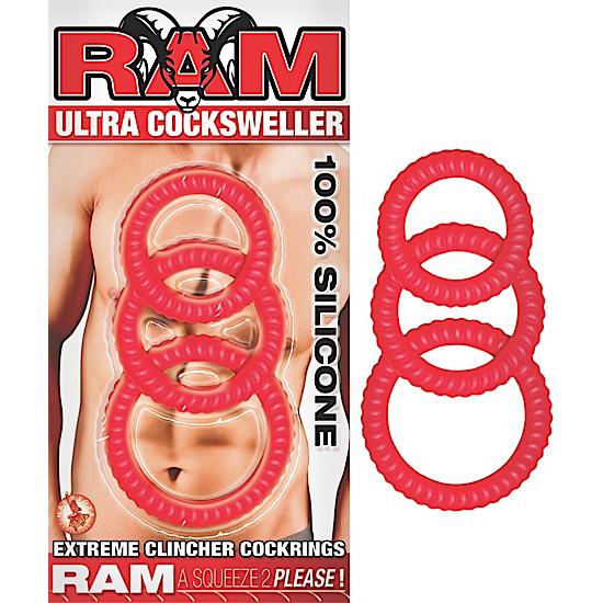 Ram Ultra Cock Swellers Red Rings