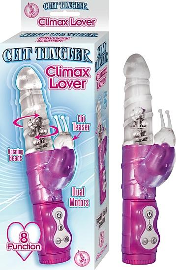 Clit Tingler Climax Lover Hot Pink Vibrator - Click Image to Close