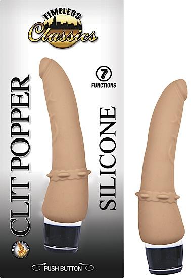 Classic Clit Popper Flesh Vibrator - Click Image to Close