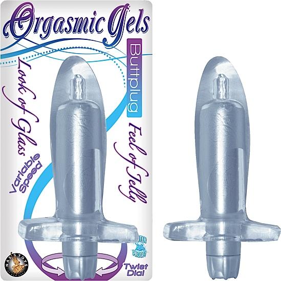 Orgasmic Gels Butt Plug Silver - Click Image to Close
