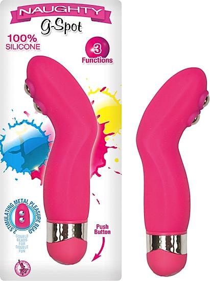 Naughty G-Spot Vibrator Hot Pink - Click Image to Close