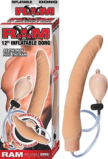 Ram 12" Inflatable Dong Flesh - Click Image to Close