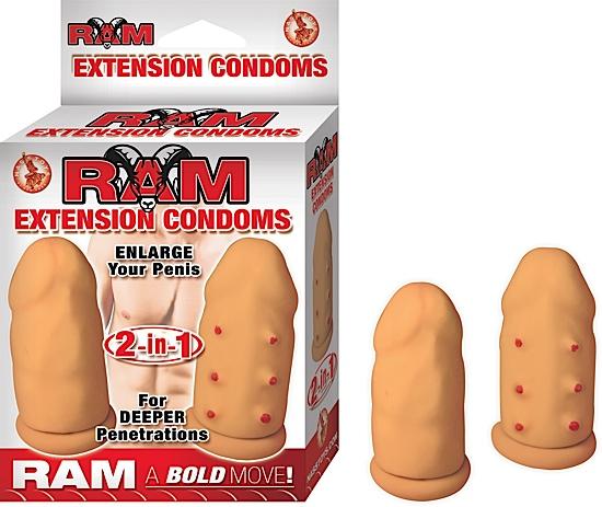 Ram Extension Condoms Flesh - Click Image to Close