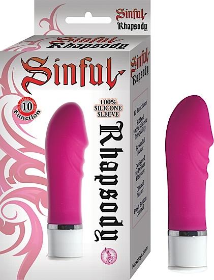 Sinful Rhapsody Pink Vibrator - Click Image to Close