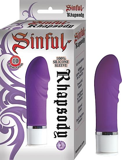 Sinful Rhapsody Purple Vibrator - Click Image to Close