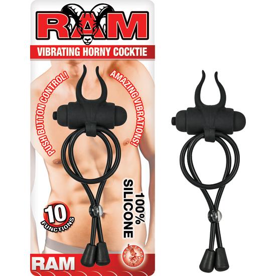 Ram Horny Cocktie Vibrating Black
