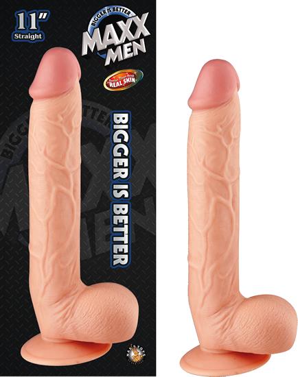 Maxx Men 11 inches Straight Dong Beige - Click Image to Close