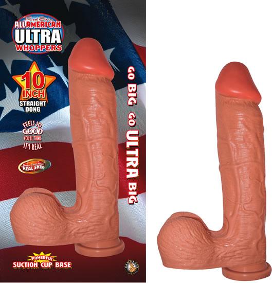 Ultra Whopper 10 inches Straight Dong Beige - Click Image to Close