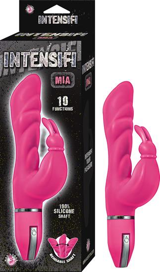 Intensifi Mia Pink Rabbit Vibrator - Click Image to Close