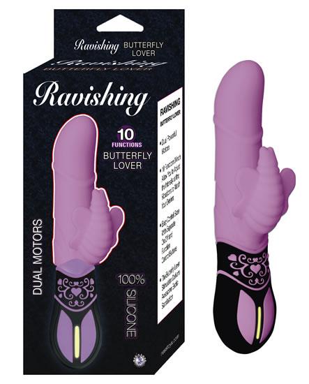 Ravishing Butterfly Lover Lavender Vibrator - Click Image to Close