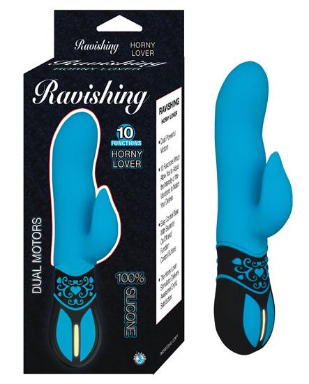 Ravishing Horny Lover Turquoise Blue Vibrator - Click Image to Close