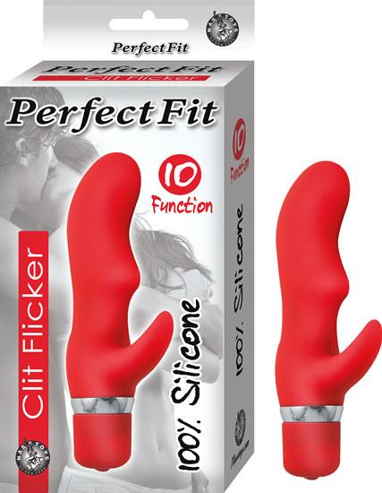 Perfect Fit Clit Flicker Red Vibrator - Click Image to Close