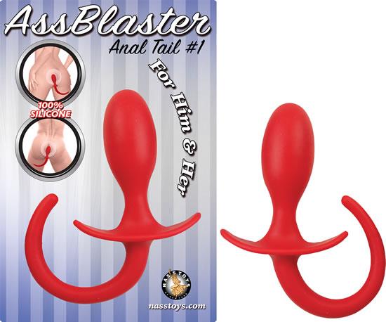 Ass Blaster Anal Tail 1 Red Butt Plug - Click Image to Close