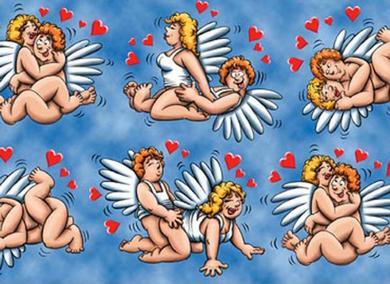 Cupid Angels Gift Wrap Paper - Click Image to Close
