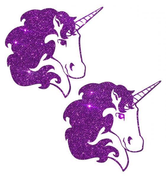 Unicorn Purple Glitter Pasties