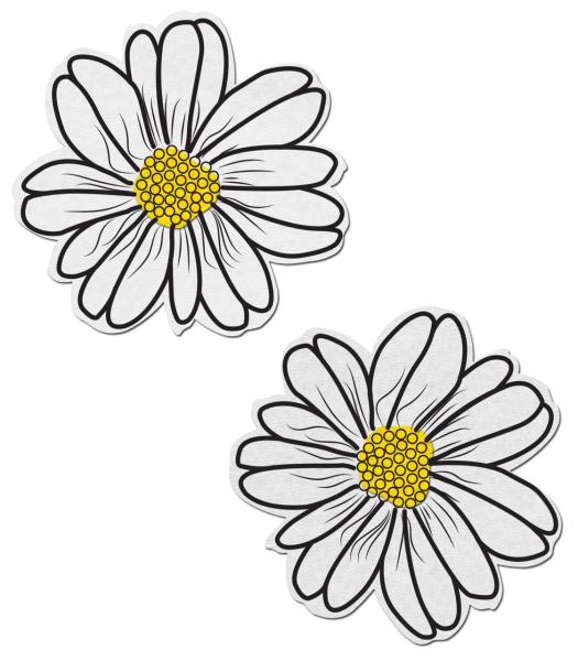 Wildflower White/Yellow Pasties - Click Image to Close