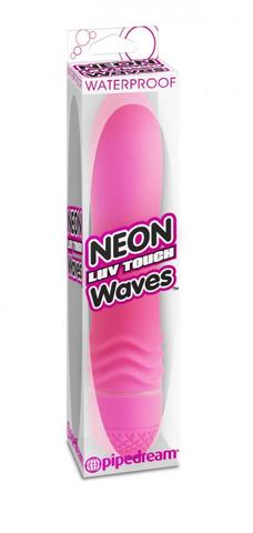 Neon Luv Touch Waves Pink Vibrator - Click Image to Close