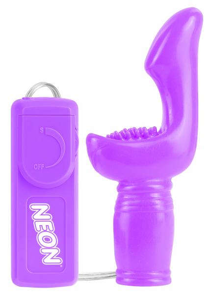 Neon Sexy Snuggler Purple G-Spot Vibrator - Click Image to Close