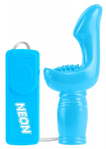Neon Sexy Snuggler Blue Vibrator - Click Image to Close