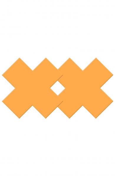Neon X Pasties Orange - Click Image to Close