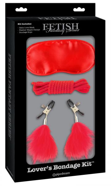 Fetish Fantasy Lover's Bondage Kit Red - Click Image to Close