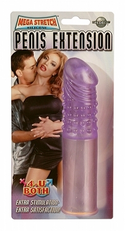 Mega Stretch Penis Extension - Purple - Click Image to Close