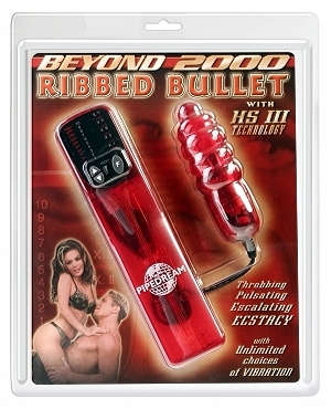 Beyond 2000 HS3 Ribbed Bullet Red - Click Image to Close
