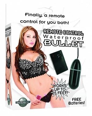 Remote Control Waterproof Bullet - Black - Click Image to Close