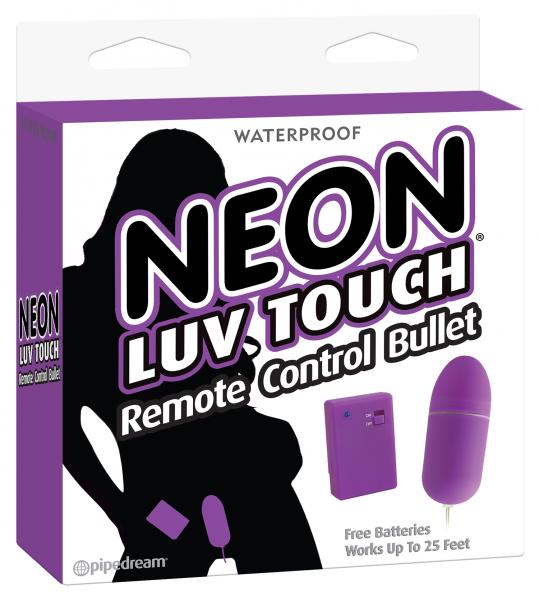 Neon Luv Touch Remote Control Bullet Purple
