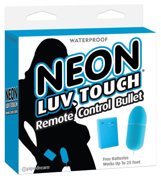 Neon Remote Control Bullet Blue - Click Image to Close