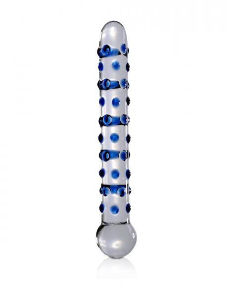 Icicles #50 Glass Massagers Blue Nubs - Click Image to Close