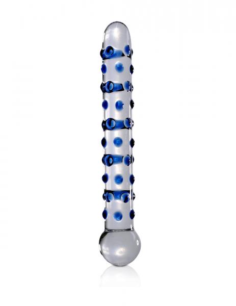 Icicles #50 Glass Massagers Blue Nubs