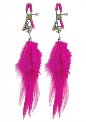 Fetish Fantasy Feather Nipple Clamps - Click Image to Close