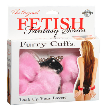 Fetish Fantasy Series Furry Love Cuffs - Pink - Click Image to Close