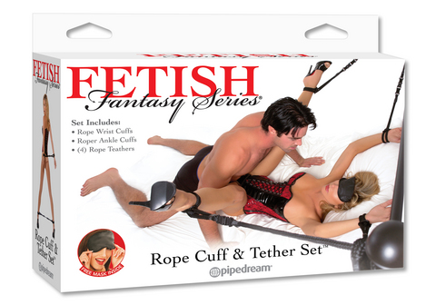 Fetish Fantasy Rope Cuff and Tether Set