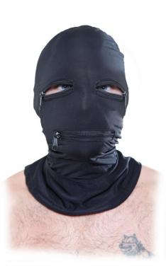 Fetish Fantasy Black Zipper Face Hood - Click Image to Close