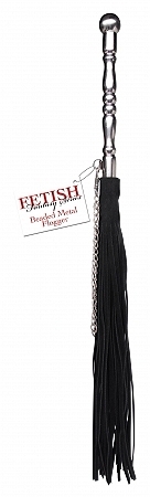 Fetish Fantasy Beaded Metal Flogger - Click Image to Close