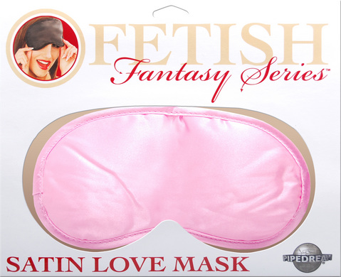Fetish Fantasy Series Satin Love Mask - Pink - Click Image to Close