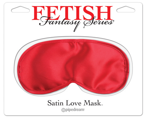 Fetish Fantasy Series Satin Love Mask Red - Click Image to Close