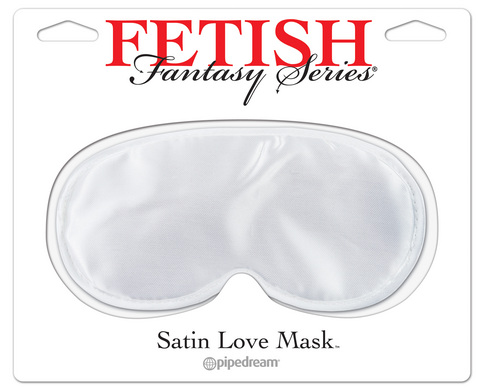 Fetish Fantasy Series Satin Love Mask White - Click Image to Close