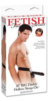 Fetish Fantasy Series Big Daddy Hollow 10" Strap-on - Click Image to Close