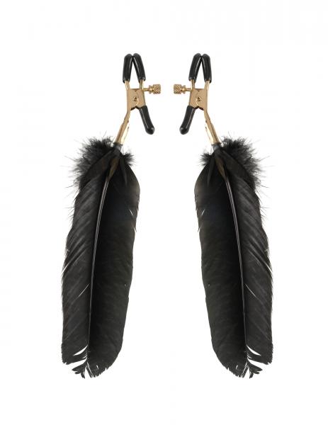 Fantasy Feather Clamps Black - Click Image to Close