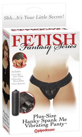 Fetish Fantasy Series Hanky Spank Me Plus Size Vibrating Panties - Click Image to Close