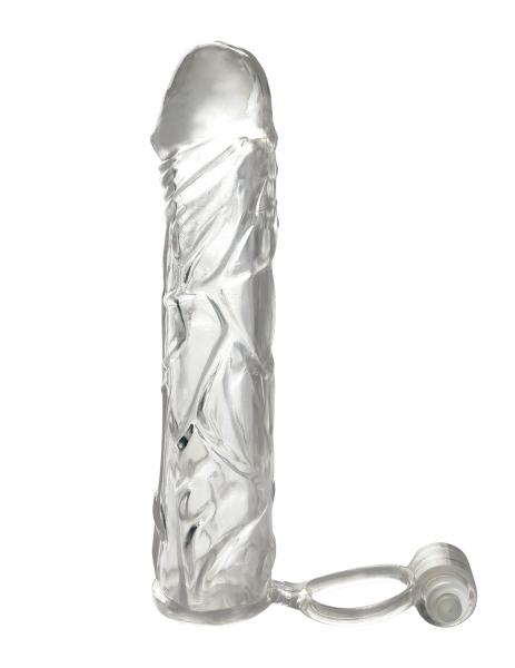 Vibrating Super Sleeve Clear - Click Image to Close