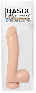 Basix 10in W/Suction Cup Flesh - Click Image to Close