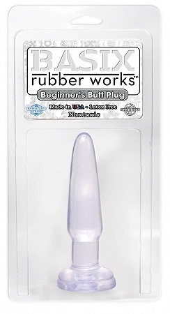 Basix 3.5in Beginner Butt Plug Clear - Click Image to Close