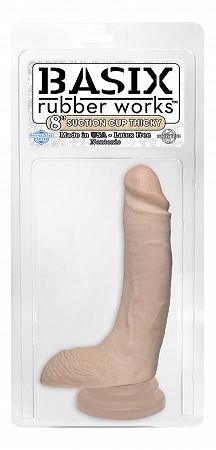 Basix 8in Suction Cup Thicky Flesh - Click Image to Close