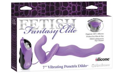 Fetish Fantasy Elite 7" Vibrating Penetrix Dildo - Click Image to Close